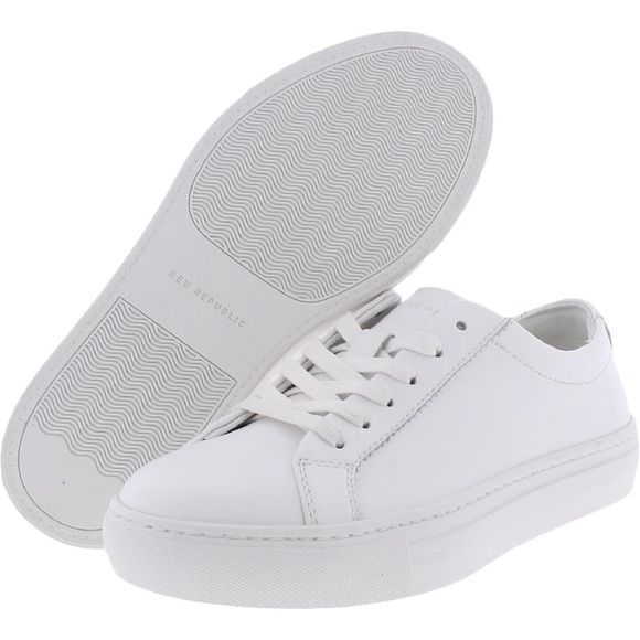New Republic Womens Kurt White Leather Casual and Fashion Sneakers Shoes NWT - Picture 2 of 3
